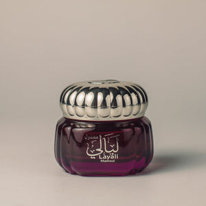 Mamoul Layali luxury incense blocks featuring natural wood sticks, saffron, and sandalwood