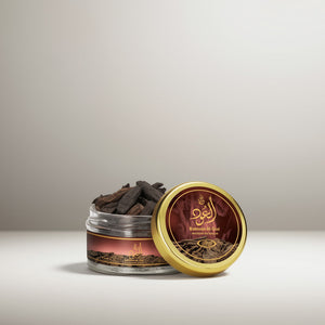Bakhoor Al Oud by ALREHAB luxury incense with saffron, amber and oud wood notes
